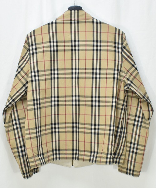 BURBERRY（バーバリー）の「【ヴィンテージ古着】BURBERRY LONDON /バーバリー ロゴ リバーシブルジャケット チェック柄 スイングトップ（ブルゾン・メンズ・ベージュ・SMALL）」の7枚目の写真