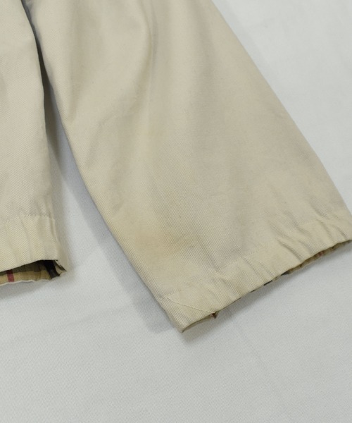 BURBERRY（バーバリー）の「【ヴィンテージ古着】BURBERRY LONDON /バーバリー ロゴ リバーシブルジャケット チェック柄 スイングトップ（ブルゾン・メンズ・ベージュ・SMALL）」の11枚目の写真