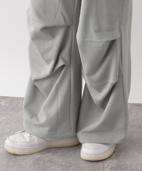 RAGEBLUE（レイジブルー）の「スウェットルーズカーゴパンツ（カーゴパンツ・レディース・ホワイト/グレー・FREE）」の15枚目の写真