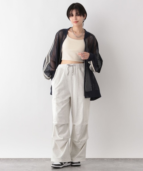 RAGEBLUE（レイジブルー）の「スウェットルーズカーゴパンツ（カーゴパンツ・レディース・ホワイト/グレー・FREE）」の8枚目の写真