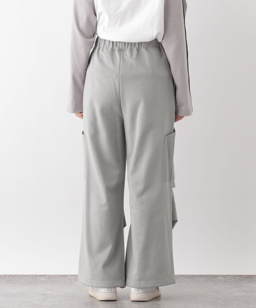 RAGEBLUE（レイジブルー）の「スウェットルーズカーゴパンツ（カーゴパンツ・レディース・ホワイト/グレー・FREE）」の3枚目の写真