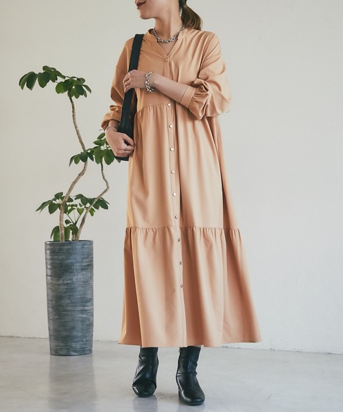 un dix cors（アンディコール）の「ティアードワンピース（ワンピース・レディース・ブラック/ブルー/オレンジ・FREE）」の9枚目の写真