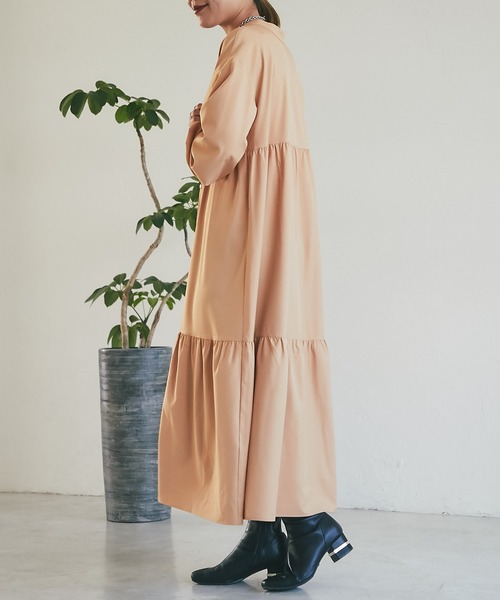 un dix cors（アンディコール）の「ティアードワンピース（ワンピース・レディース・ブラック/ブルー/オレンジ・FREE）」の6枚目の写真