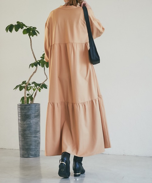 un dix cors（アンディコール）の「ティアードワンピース（ワンピース・レディース・ブラック/ブルー/オレンジ・FREE）」の7枚目の写真