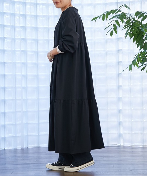 un dix cors（アンディコール）の「ティアードワンピース（ワンピース・レディース・ブラック/ブルー/オレンジ・FREE）」の21枚目の写真