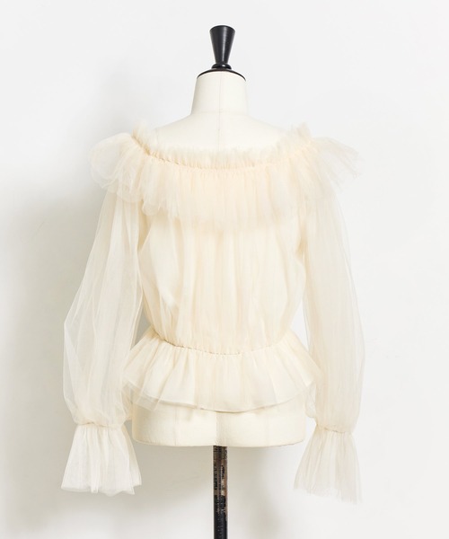 【セール】チュールトップス（シャツ/ブラウス）｜Noela（ノエラ）