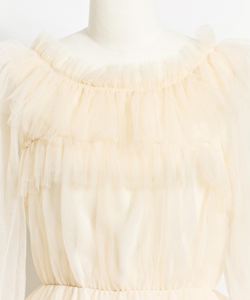 【セール】チュールトップス（シャツ/ブラウス）｜Noela（ノエラ）