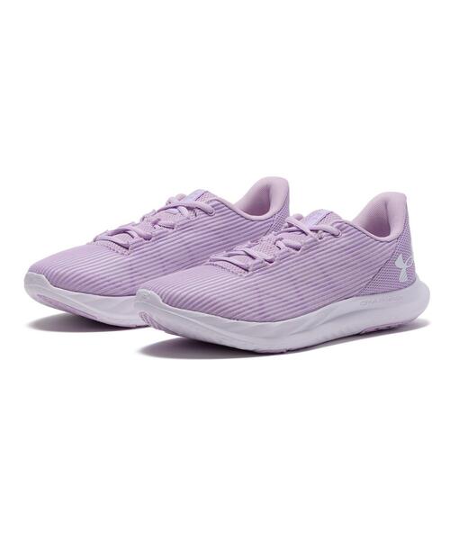 UNDER ARMOUR(アンダーアーマー)の「UAチャージド スピードスウィフト(ランニング/レディース)(スニーカー・レディース・ブラック×パープル・23.0cm/22.5cm/23.5cm/24.0cm/25.5cm/24.5cm/25.0cm)」の5枚目の写真