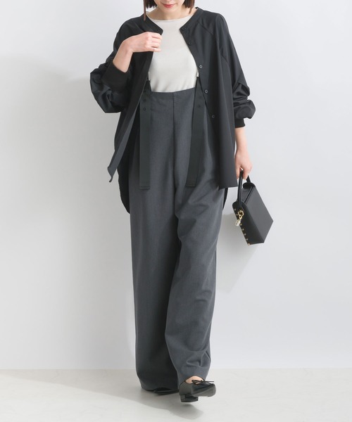 LUGIVA（ルギヴァ）の「リブ袖タックブラウス（シャツ/ブラウス・レディース・オフホワイト/ブラック・M）」の16枚目の写真