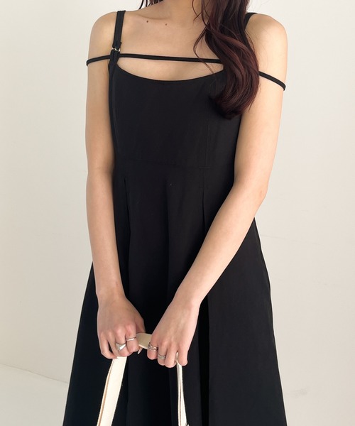 Heather(ヘザー)の「マルチWAYキャミワンピース 111628(ワンピース・レディース・オフホワイト/ブラック/ブラック系その他・FREE)」の17枚目の写真