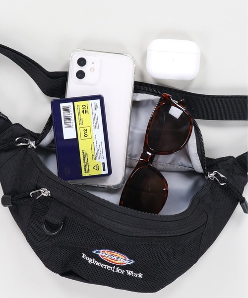 Dickies（ディッキーズ）の「【Dickies/ディッキーズ】メッシュウエストバッグ（ボディバッグ/ウエストポーチ・メンズ・ブラック・ONESIZE）」の9枚目の写真