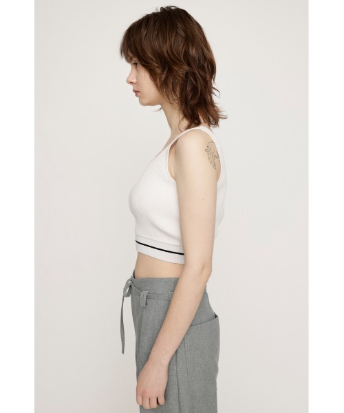 WTAPS グレー タンクトップ ロゴ入りサイズL WTAPS SKIVVIES TANK Lサイズ タンクトップ ノースリーブ L