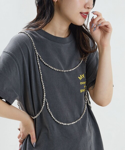 FREAK'S STORE（フリークスストア）の「限定展開　ビーズボール ハーネス（サスペンダー・レディース・ホワイト/シルバー・ﾌﾘ-）」の10枚目の写真