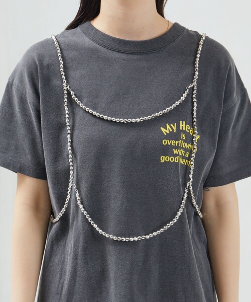 FREAK'S STORE（フリークスストア）の「限定展開　ビーズボール ハーネス（サスペンダー・レディース・ホワイト/シルバー・ﾌﾘ-）」の5枚目の写真