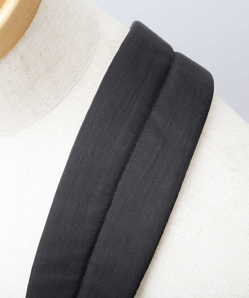 GERRY(ジェリー)の「フロント2ポケット ドローストリングメッシュサイドポケット付 大容量 ポリエステル ショルダーバッグ(ショルダーバッグ・メンズ・ブラック・FREE)」の12枚目の写真