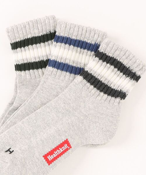 Healthknit(ヘルスニット)の「【Healthknit】3足セット ヘビーウェイトクウォーターソックス(ソックス/靴下・メンズ・ホワイト系1/ホワイト系2/グレー系2/ホワイト系3/ホワイト系5/その他4/その他1/その他2/その他3/ホワイト系4/グレー系1・FREE)」の12枚目の写真