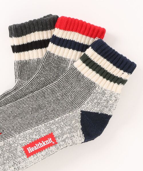 Healthknit(ヘルスニット)の「【Healthknit】3足セット ヘビーウェイトクウォーターソックス(ソックス/靴下・メンズ・ホワイト系1/ホワイト系2/グレー系2/ホワイト系3/ホワイト系5/その他4/その他1/その他2/その他3/ホワイト系4/グレー系1・FREE)」の13枚目の写真