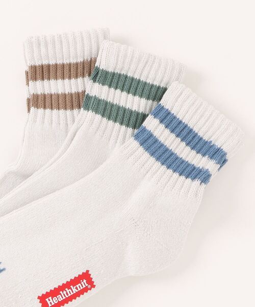 Healthknit(ヘルスニット)の「【Healthknit】3足セット ヘビーウェイトクウォーターソックス(ソックス/靴下・メンズ・ホワイト系1/ホワイト系2/グレー系2/ホワイト系3/ホワイト系5/その他4/その他1/その他2/その他3/ホワイト系4/グレー系1・FREE)」の16枚目の写真