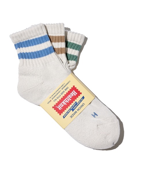 Healthknit(ヘルスニット)の「【Healthknit】3足セット ヘビーウェイトクウォーターソックス(ソックス/靴下・メンズ・ホワイト系1/ホワイト系2/グレー系2/ホワイト系3/ホワイト系5/その他4/その他1/その他2/その他3/ホワイト系4/グレー系1・FREE)」の4枚目の写真