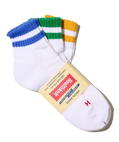 Healthknit(ヘルスニット)の「【Healthknit】3足セット ヘビーウェイトクウォーターソックス(ソックス/靴下・メンズ・ホワイト系1/ホワイト系2/グレー系2/ホワイト系3/ホワイト系5/その他4/その他1/その他2/その他3/ホワイト系4/グレー系1・FREE)」の6枚目の写真