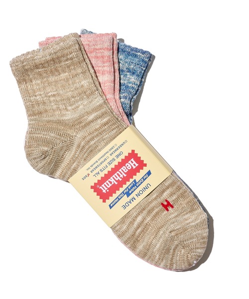 Healthknit(ヘルスニット)の「【Healthknit】3足セット ヘビーウェイトクウォーターソックス(ソックス/靴下・メンズ・ホワイト系1/ホワイト系2/グレー系2/ホワイト系3/ホワイト系5/その他4/その他1/その他2/その他3/ホワイト系4/グレー系1・FREE)」の9枚目の写真