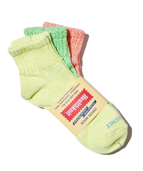 Healthknit(ヘルスニット)の「【Healthknit】3足セット ヘビーウェイトクウォーターソックス(ソックス/靴下・メンズ・ホワイト系1/ホワイト系2/グレー系2/ホワイト系3/ホワイト系5/その他4/その他1/その他2/その他3/ホワイト系4/グレー系1・FREE)」の10枚目の写真