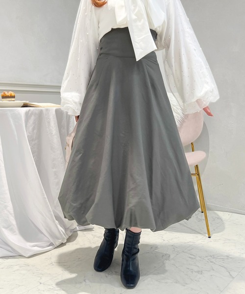 apres jour(アプレジュール)の「ハイウエストバルーンスカート【ZOZOTOWN限定アイテム】(スカート・レディース・アイボリー/ブラック/グレー・フリー/X-LARGE)」の16枚目の写真