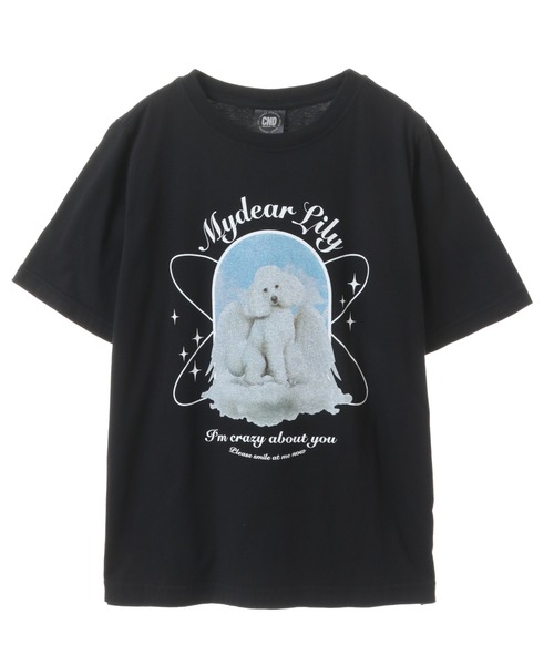 Candy Stripper（キャンディストリッパー）の「MY DEAR LILY Tシャツ（Tシャツ/カットソー・レディース・オフホワイト/ブラック/イエロー/ピンク・1/3/2）」の2枚目の写真