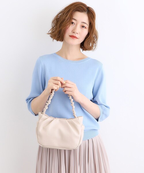 grove(グローブ)の「◆ギャザーハンドル2WAYショルダー(ショルダーバッグ・レディース・シルバー/ブラック/アイボリー/ライトグレー・00)」の22枚目の写真
