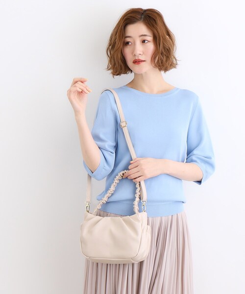 grove(グローブ)の「◆ギャザーハンドル2WAYショルダー(ショルダーバッグ・レディース・シルバー/ブラック/アイボリー/ライトグレー・00)」の21枚目の写真