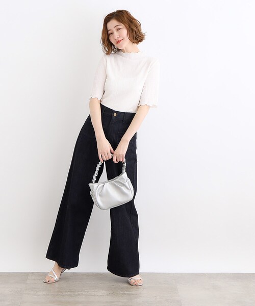 grove(グローブ)の「◆ギャザーハンドル2WAYショルダー(ショルダーバッグ・レディース・シルバー/ブラック/アイボリー/ライトグレー・00)」の18枚目の写真
