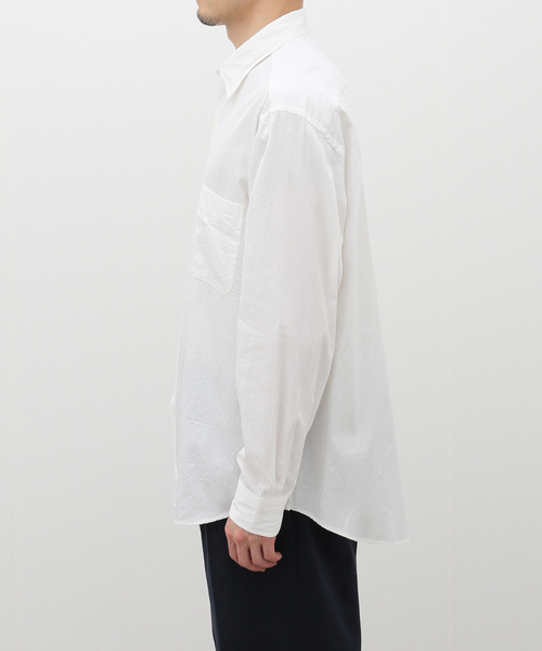 トップス KAPTAIN SUNSHINE Regular Collar Shirt KAPTAIN SUNSHINE - Linen Silk Open Collar Shirt - KS23SSH01