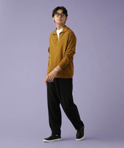 Apo(s)ture（アポスチャー）の「JOHAN-001/合繊テーパードパンツ（その他パンツ・メンズ・ブラック/チャコール/ベージュ/グリーン・XS/S/M/L/XL）」の9枚目の写真