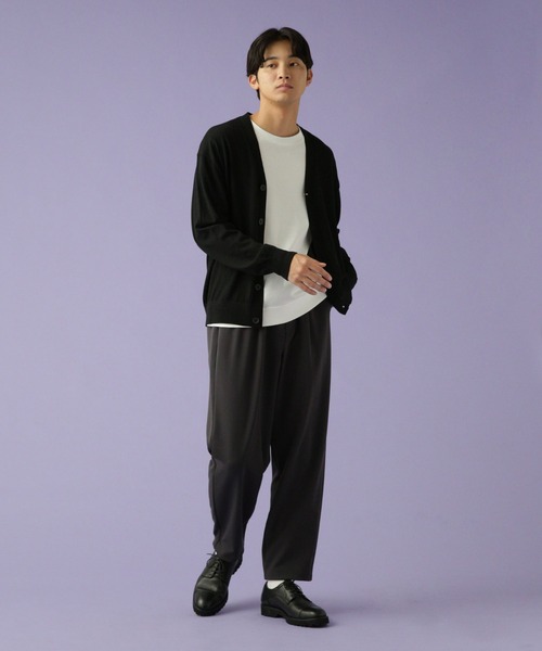 Apo(s)ture（アポスチャー）の「JOHAN-001/合繊テーパードパンツ（その他パンツ・メンズ・ブラック/チャコール/ベージュ/グリーン・XS/S/M/L/XL）」の14枚目の写真