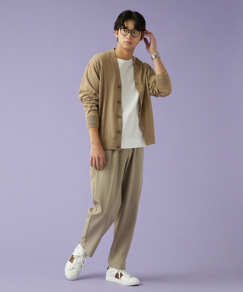 Apo(s)ture（アポスチャー）の「JOHAN-001/合繊テーパードパンツ（その他パンツ・メンズ・ブラック/チャコール/ベージュ/グリーン・XS/S/M/L/XL）」の21枚目の写真
