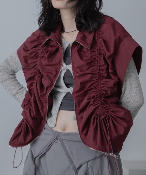 セール】サイドドロストZIPベスト/新色追加（ベスト）｜VACANCY