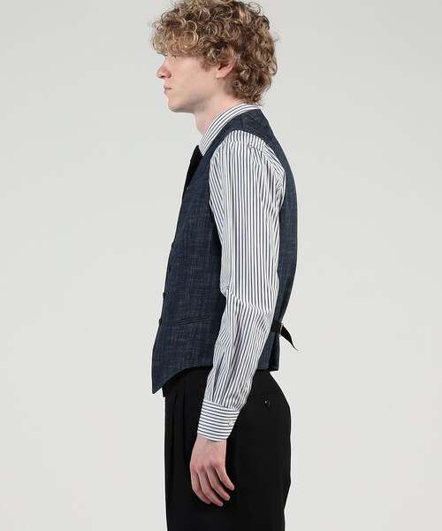 TAGLIATORE（タリアトーレ）の「【別注】TAGLIATORE BRIAN 5Bベスト（ベスト・メンズ・ネイビー・48/46）」の4枚目の写真