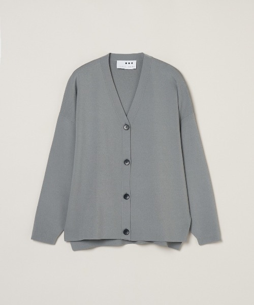 three dots（スリードッツ）の「スリークセーター ボタンカーディガン（Tシャツ/カットソー・レディース・ブラック/ホワイト/ライトブルー/オレンジ/グレー・SMALL）」の6枚目の写真