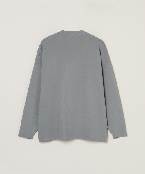 three dots（スリードッツ）の「スリークセーター ボタンカーディガン（Tシャツ/カットソー・レディース・ブラック/ホワイト/ライトブルー/オレンジ/グレー・SMALL）」の7枚目の写真