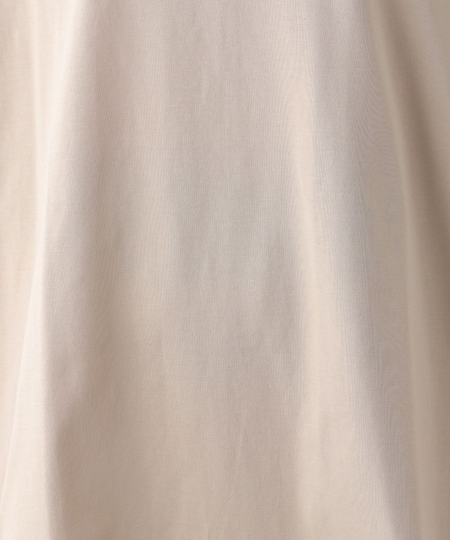 LEPSIM（レプシィム）の「【3つの機能付き】裾ラウンドBIGチュニック　987482（Tシャツ/カットソー・レディース・ライトグリーン/ライトグレー/グレイッシュベージュ/ブラック/ホワイト×ブラック/レッド/ボルドー・FREE）」の9枚目の写真