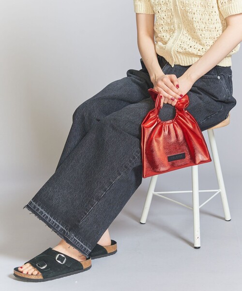 HELOYSE(エロイーズ)の「【一部別注】<HELOYSE>メタリック トースト ワンハンドルバッグ(ハンドバッグ・レディース・レッド/シルバー・FREE)」の5枚目の写真