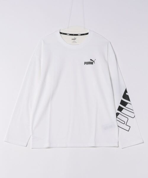 PUMA（プーマ）の「【PUMA】プーマ　680687　ＰＯＷＥＲ　ＭＸ　ＬＳ　Ｔシャツ/長袖/ロンT（Tシャツ/カットソー・メンズ・ブラック/ホワイト・M/L/XL）」の9枚目の写真