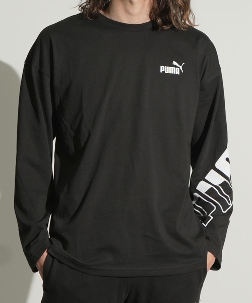 PUMA（プーマ）の「【PUMA】プーマ　680687　ＰＯＷＥＲ　ＭＸ　ＬＳ　Ｔシャツ/長袖/ロンT（Tシャツ/カットソー・メンズ・ブラック/ホワイト・M/L/XL）」の6枚目の写真