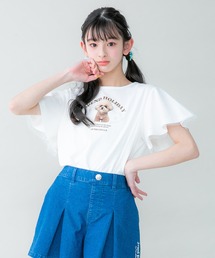 JENNI belle（ジェニィベル）の「【WEB限定】防蚊そでチュールレイヤードTシャツ（Tシャツ/カットソー・キッズ）」