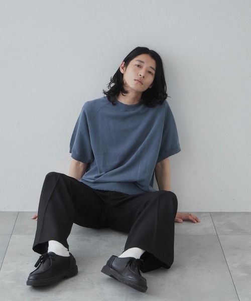 THE STANDARD（ザスタンダード）の「WEGO/ハーフスリーブスウェット（スウェット・メンズ・ブルー系その他/杢グレー/ブラック・LARGE/MEDIUM）」の6枚目の写真