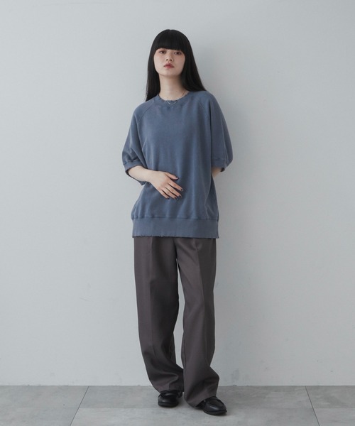 THE STANDARD（ザスタンダード）の「WEGO/ハーフスリーブスウェット（スウェット・メンズ・ブルー系その他/杢グレー/ブラック・LARGE/MEDIUM）」の7枚目の写真
