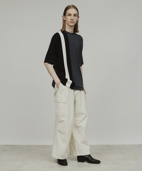 tk.TAKEO KIKUCHI（ティーケータケオキクチ）の「◆ナイロンワイドカーゴパンツ（その他パンツ・メンズ・ブラック/オフホワイト/ダークグリーン・03/02/01）」の17枚目の写真