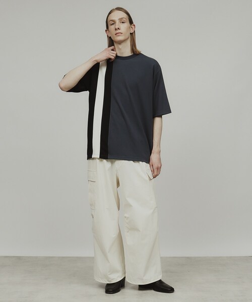 tk.TAKEO KIKUCHI（ティーケータケオキクチ）の「◆ナイロンワイドカーゴパンツ（その他パンツ・メンズ・ブラック/オフホワイト/ダークグリーン・03/02/01）」の18枚目の写真