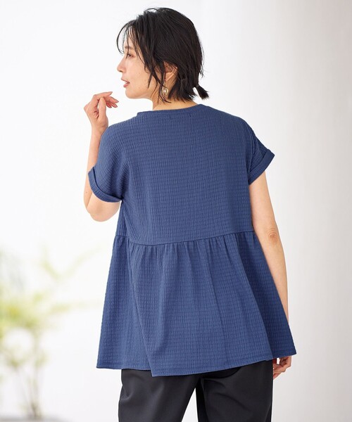 ANY（エニィ）の「フクレジャージチュニック（Tシャツ/カットソー・レディース・ブルー系/ブラック系/アイボリー系・F）」の16枚目の写真