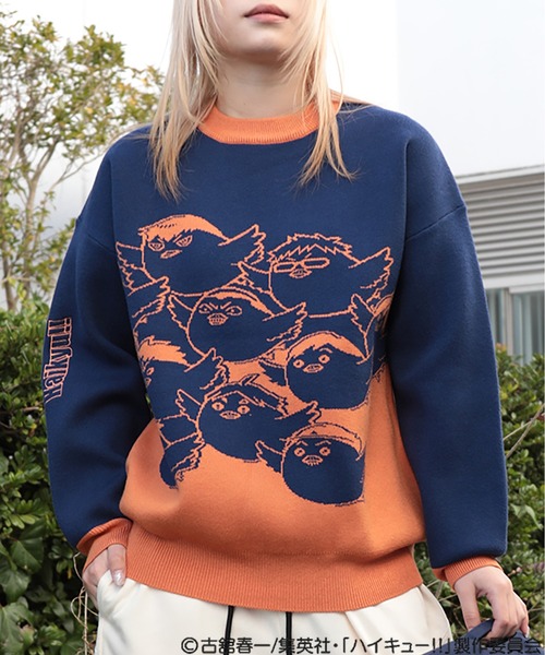 HOOK（フック）の「ハイキュー!! ×HOOK 総柄ニット（ニット/セーター